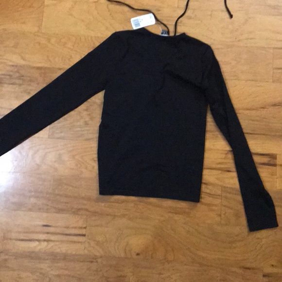 NWT Forever 21 Long Sleeve Lace Up Top - Picture 4 of 4